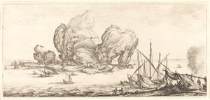 De Grote Rots, waarschijnlijk c. 1630 door Jacques Callot