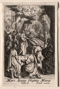 Het Leven van de Maagd: De Dood van de Maagd door Jacques Callot