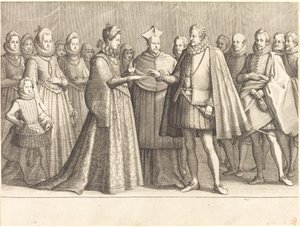 Het Huwelijk van Ferdinando en Christine van Lotharingen door Jacques Callot