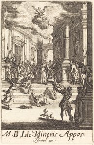 Het martelaarschap van Sint Jacobus Minor, ca. 1634-1635 door Jacques Callot