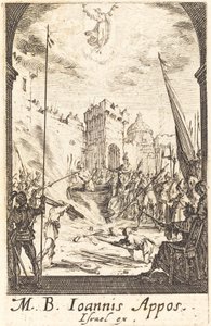 Het martelaarschap van Sint Johannes de Evangelist door Jacques Callot