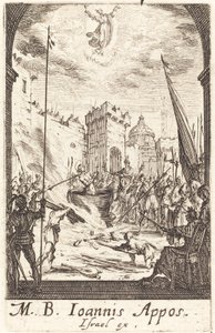 Het martelaarschap van Sint Johannes de Evangelist door Jacques Callot