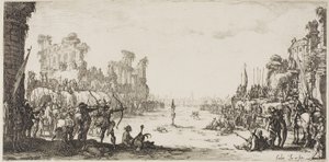 Het martelaarschap van Sint Sebastiaan door Jacques Callot