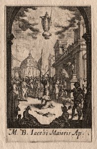Het Martelaarschap van de Apostelen: St. Jacobus de Meerdere door Jacques Callot