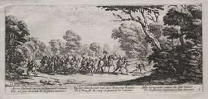 De Ellende van de Oorlog: Arrestatie van Misdadigers door Jacques Callot