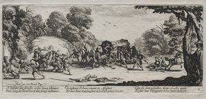 De ellende van de oorlog: snelwegroof, 1633