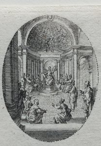 De Mysteries van de Passie: Christus die Disputeert met de Dokters door Jacques Callot