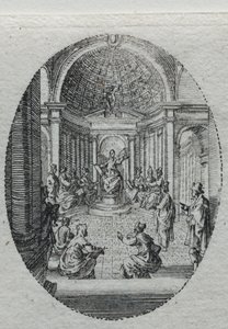 De Mysteries van de Passie: Christus in discussie met de Doktoren door Jacques Callot