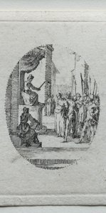 De Mysteries van de Passie: Christus voor Pilatus door Jacques Callot