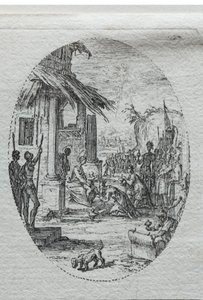De Mysteries van de Passie: De Aanbidding van de Koningen door Jacques Callot
