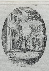De Mysteries van de Passie: De Visitatie door Jacques Callot