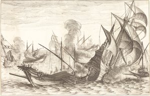 De Tweede Zeeslag door Jacques Callot