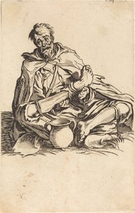 De Zieke Man door Jacques Callot