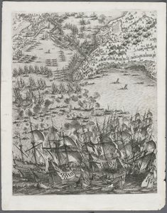 Het beleg van La Rochelle: Plaat 11, 1628-1630 door Jacques Callot