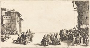De slavenmarkt door Jacques Callot