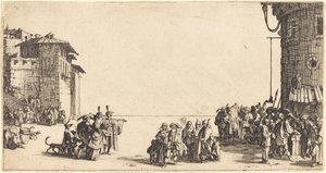 De Slavenmarkt door Jacques Callot
