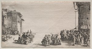 De slavenmarkt door Jacques Callot