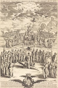 De Triomf van de Maagd door Jacques Callot