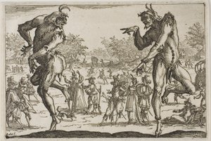 De Twee Pantaloons door Jacques Callot
