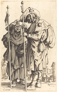 De Twee Pelgrims door Jacques Callot