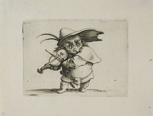 De violist, uit Varie Figure Gobbi