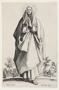 De Maagd Maria door Jacques Callot