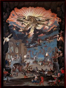 De verleiding van Sint Antonius de Grote (of Sint Antonius de Kluizenaar of Sint Antonius de Abt). Schilderij door Jacques Callot