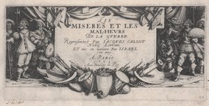 Titelpagina, De Ellende van de Oorlog