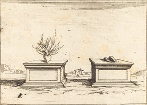 Twee harten, 1628 door Jacques Callot