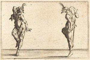 Twee pantaloons dansen