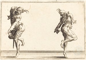 Twee pantaloons dansen