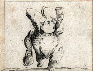 Varie Figure Gobbi ... (gravure) door Jacques Callot
