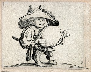 Varie Figure Gobbi ... (gravure) door Jacques Callot