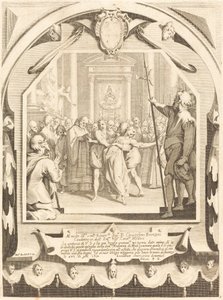 De bezetene door Jacques Callot after Andrea Boscoli