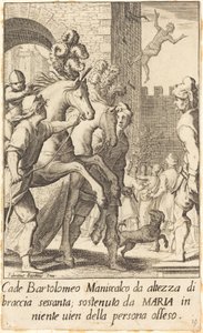 Bartolomeo, Hoefsmid door Jacques Callot after Fabrizio Boschi