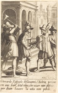 Gherardo door Jacques Callot after Matteo Rosselli
