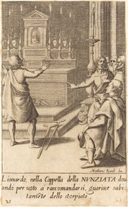 Lionardo door Jacques Callot after Matteo Rosselli