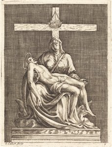 Pietà door Jacques Callot after Michelangelo