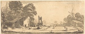 De tuin door Jacques Callot or Follower of Jacques Callot