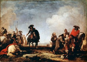 Na een Slag, 17e eeuw door Jacques Courtois