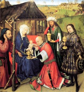 De Aanbidding der Wijzen, ca. 1440 door Jacques Daret