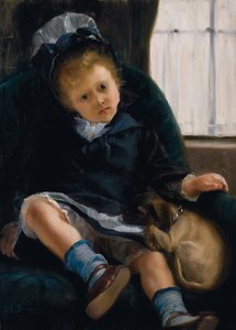 Meisje met puppy