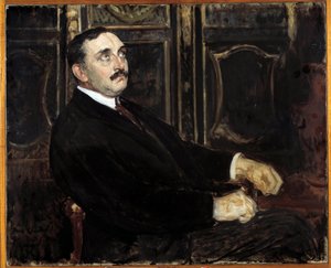Portret van Paul Claudel (Franse schrijver) door Jacques Emile Blanche
