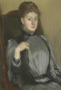 Portret van een vrouw, 1890 door Jacques Emile Blanche