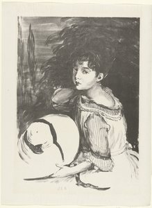 Portret van Wanda Zielimska bekend als Pouponne door Jacques Emile Blanche