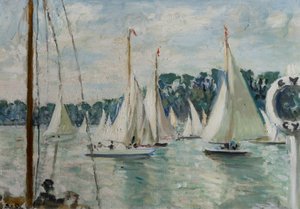 Racende jachten op de Seine