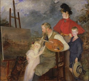 De Schilder Thaulow en zijn Kinderen, of De Familie Thaulow, 1895 door Jacques Emile Blanche