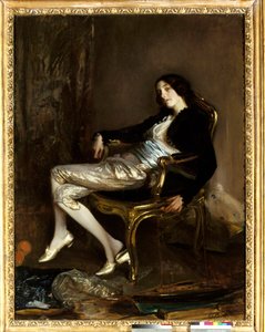 De cherubijn van Mozart. Personage uit de opera De bruiloft van Figaro door Wolfgang Amadeus Mozart. Schilderij door Jacques Emile Blanche