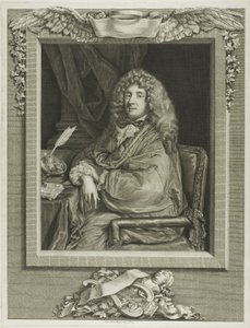 Molière door Jacques Firmin Beauvarlet