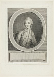 Portret door Jacques Firmin Beauvarlet